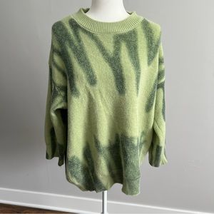 Verge Girl Viral Green Sweater